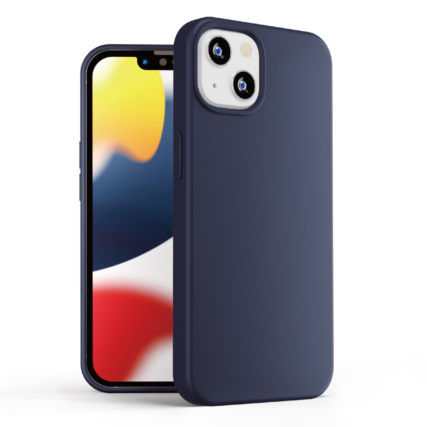 iPhone 13 mini用 抗菌スリムシリコンケース ネイビー｜株式会社PGA