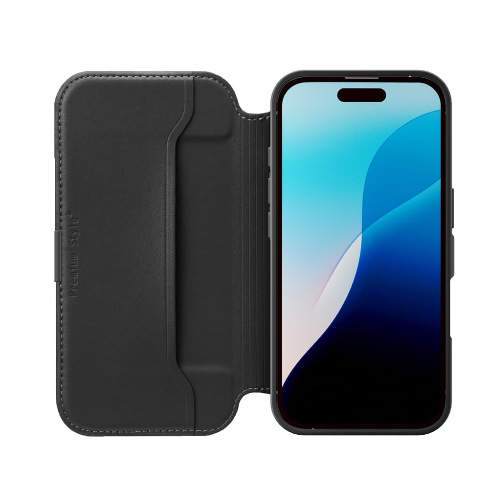 iPhone Air用 ガラスフリップケース [ブラック]｜株式会社PGA