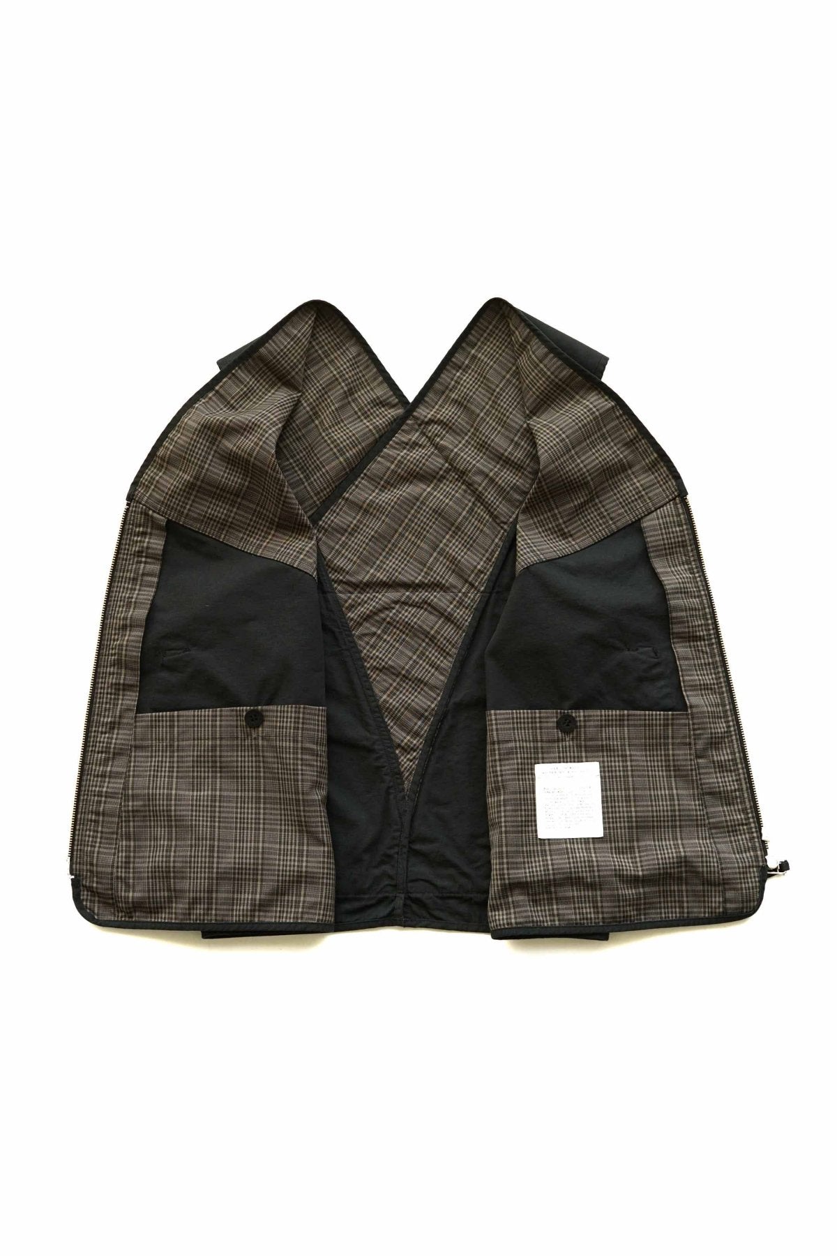 OLD JOE - PATINA NEP CLOTH FILED VEST -BLACK – PHAETON