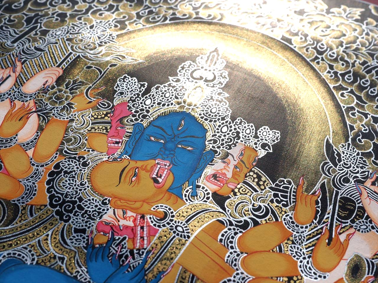 ◇現地より直送！職人による肉筆◇貴重な本物・曼荼羅（マンダラ