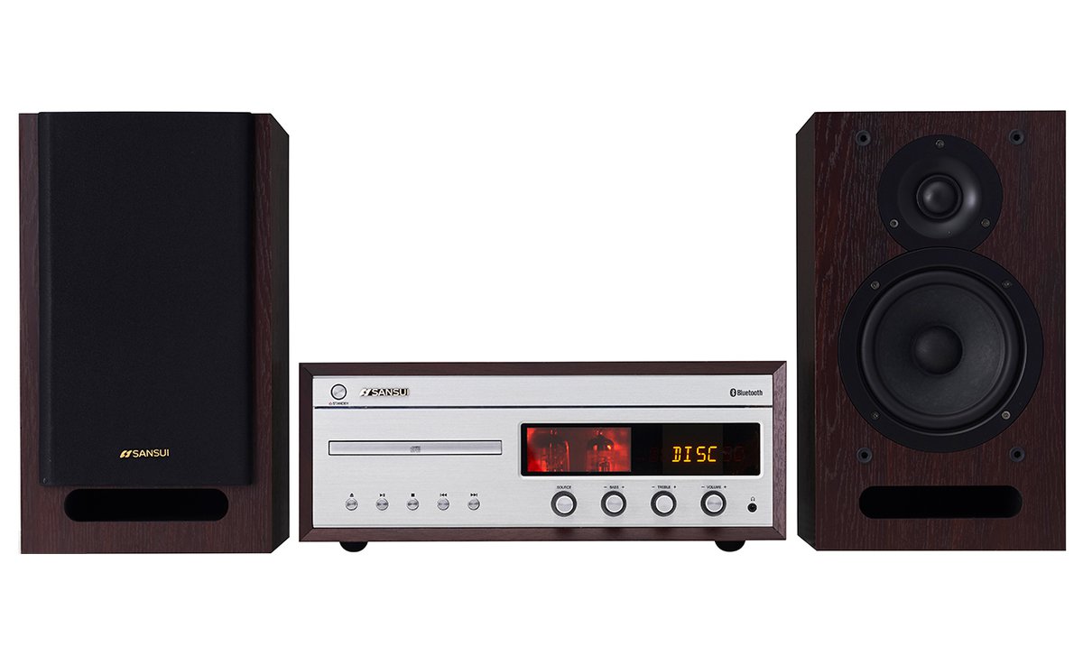 SANSUI、真空管ハイブリッドアンプ搭載のBluetooth対応CDステレオ