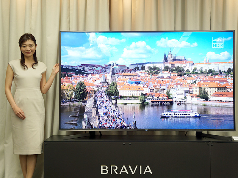 ソニー、ハイエンド4K液晶テレビ「ブラビア X9500G」。4Kチューナーや