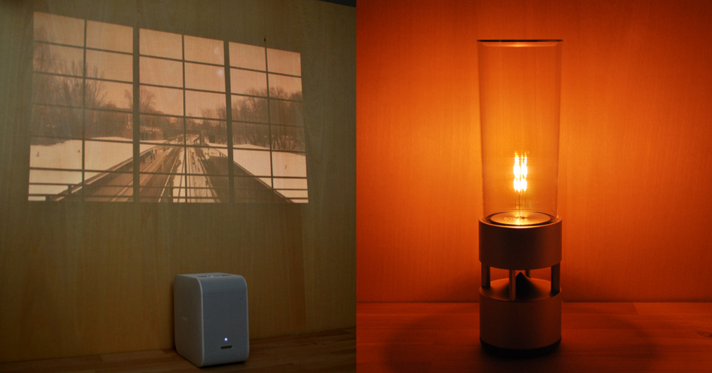 ソニーの“グラスサウンドスピーカー”と“超短焦点小型プロジェクター”で