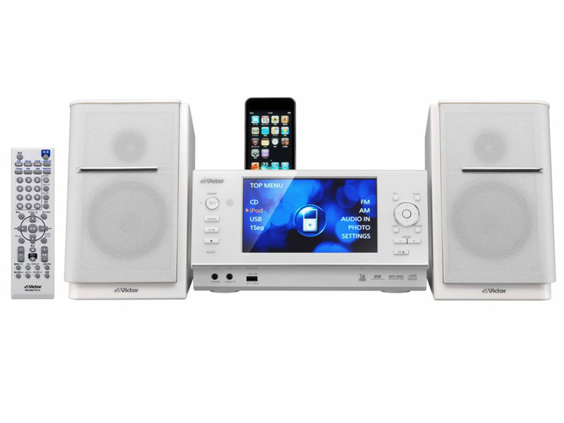 ビクター、ワンセグ視聴も可能なiPodドック搭載コンポ「NX-TC7」を発売