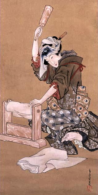 世界に衝撃を与えた絵師、葛飾応為の月下砧ち美人図