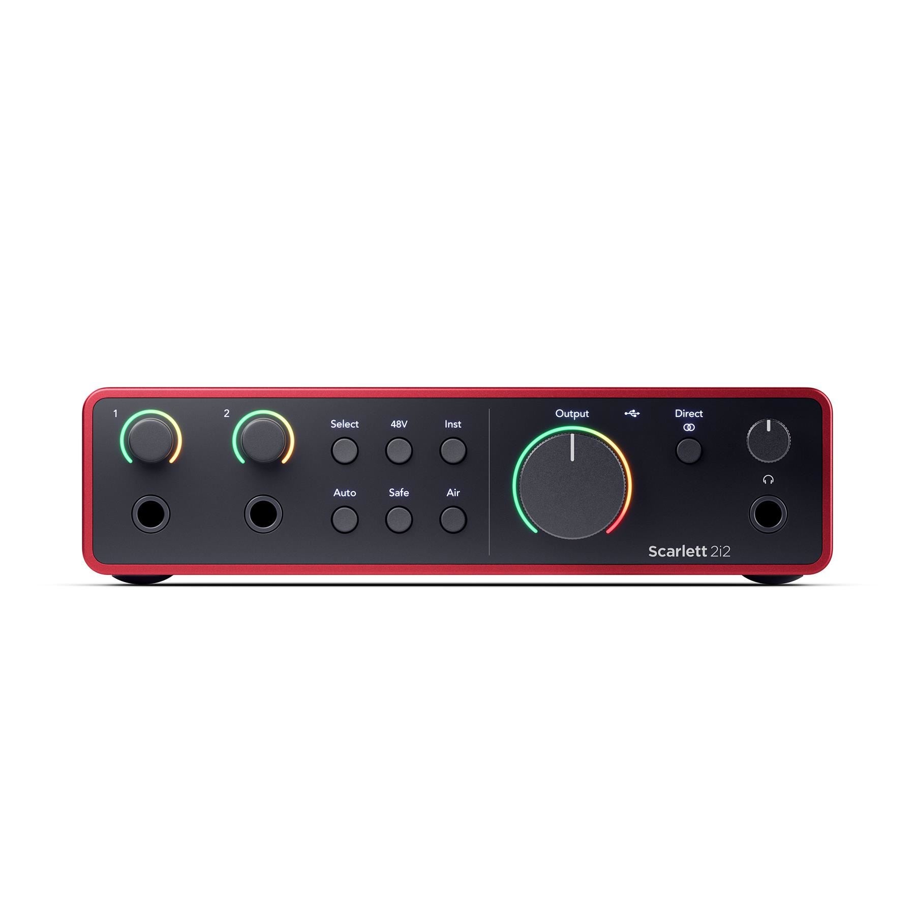 Focusrite Scarlett 2i2 (4th Gen) Audio Interface Bundle with XLR