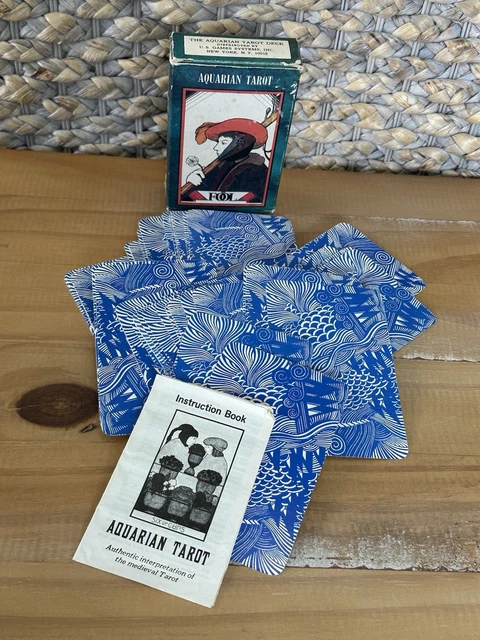 VINTAGE AQUARIAN TAROT Card Deck Entitled The Fool 1970 Complete
