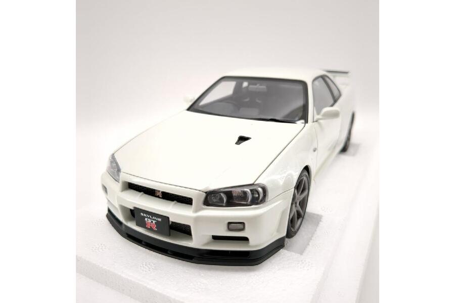 AUTOart 77406 NISSAN SKYLINE GT-R R34 V-SPEC 2 ホワイトパール 1/18
