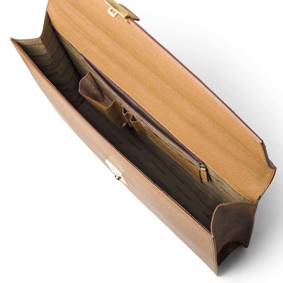 ビジネスバッグ キャメル