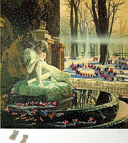 ヒロヤマガタシルクスクリーン版画！楽しいよ！「家路」｜世界の絵画