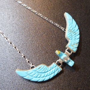 ナバホ Ben・Livingston フェティッシュ? ターコイズ ウイングイーグル