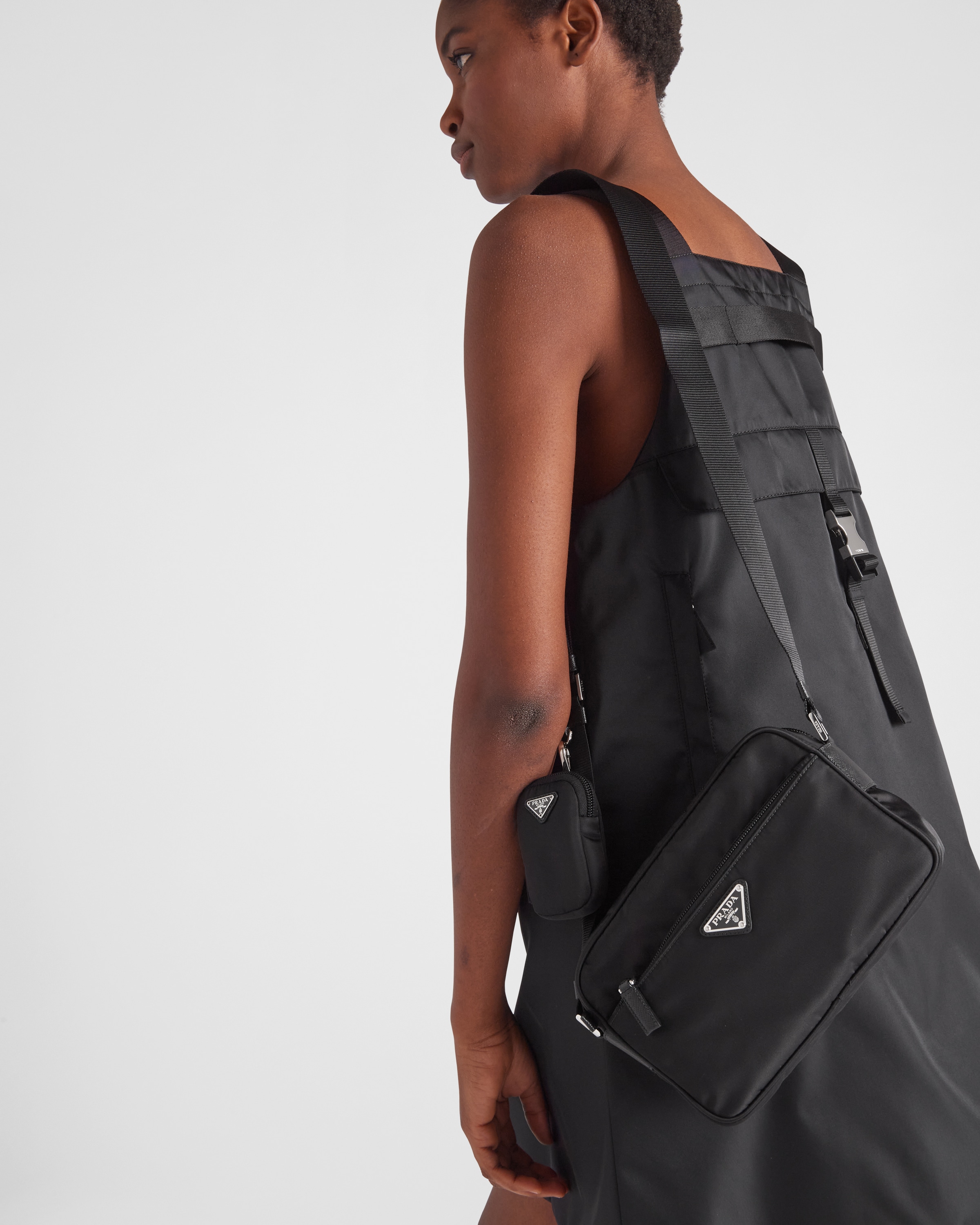 Black Re-nylon Shoulder Bag | PRADA