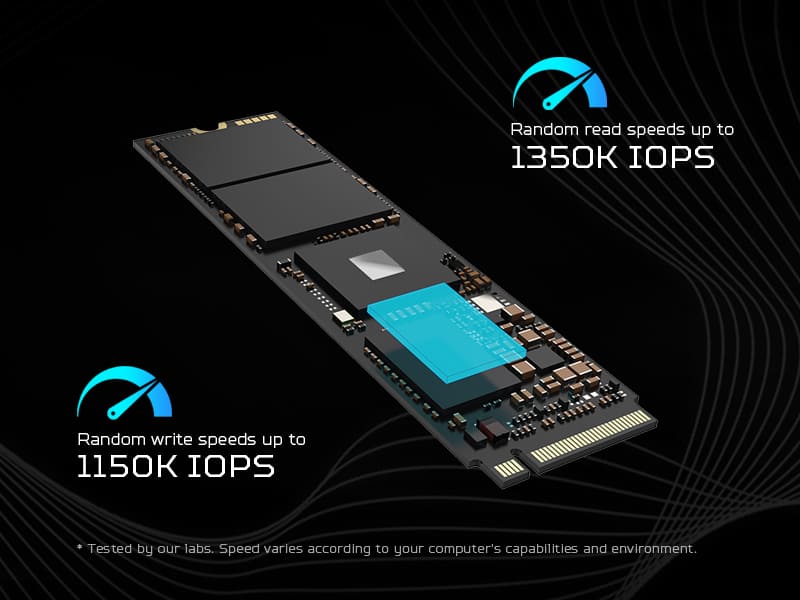 Acer Predator GM7000 M.2 up to 2TB storage and 7400 MB/s read speed