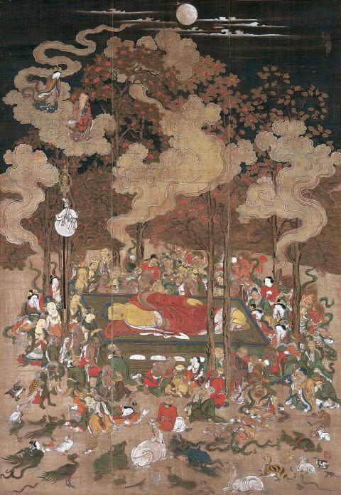 絹本著色涅槃図 無分筆・紙本金地著色観桜・観楓図六曲屏風 | 石川県