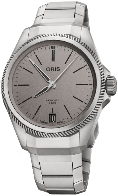 01 400 7778 7153-07 7 20 01TLC Oris ProPilot X Calibre 400 39mm