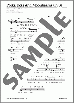 楽譜一覧】Polka Dots And Moonbeams - ヤマハ「ぷりんと楽譜」