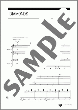 ピアノ楽譜】DIAMONDS / プリンセス プリンセス(連弾 初～中級)
