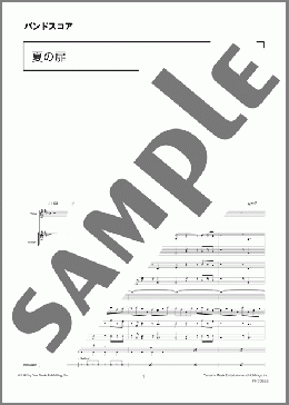 バンド楽譜】夏の扉 / 松田聖子(バンドスコア 中～上級)