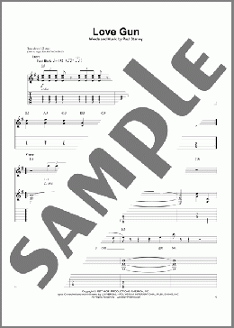 バンド楽譜】Love Gun / KISS(ギタースコア)