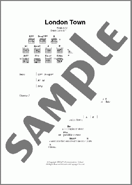 ギター楽譜】London Town / Paul McCartney(コード)