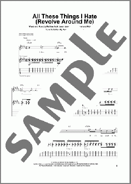 楽譜一覧】Bullet For My Valentine - ヤマハ「ぷりんと楽譜」