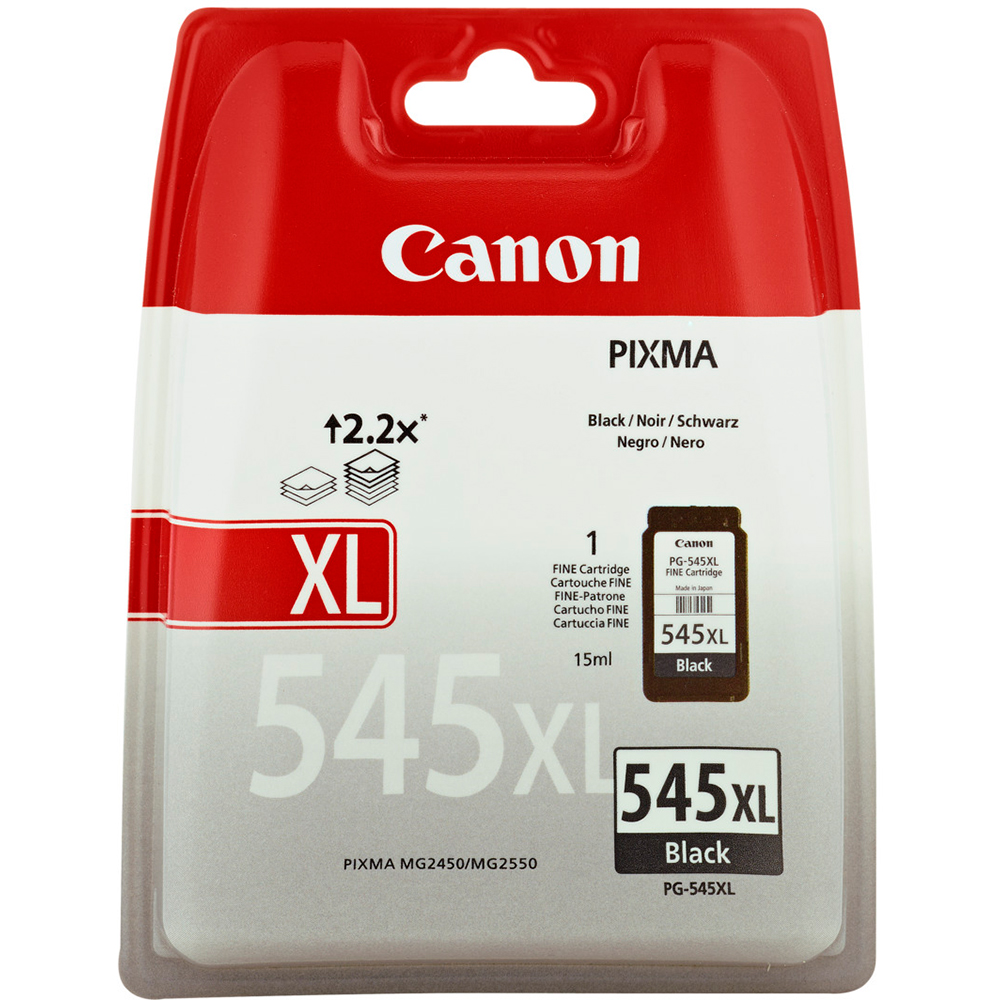 Canon 8286B001AA PG-545XL Black Ink Cartridge (400 Pages)