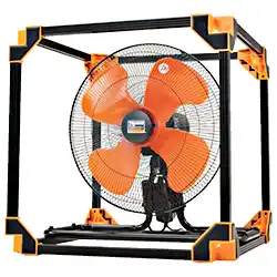 トラスコ中山 全閉式アルミハネ工場扇 ゼフィール キューブタイプ