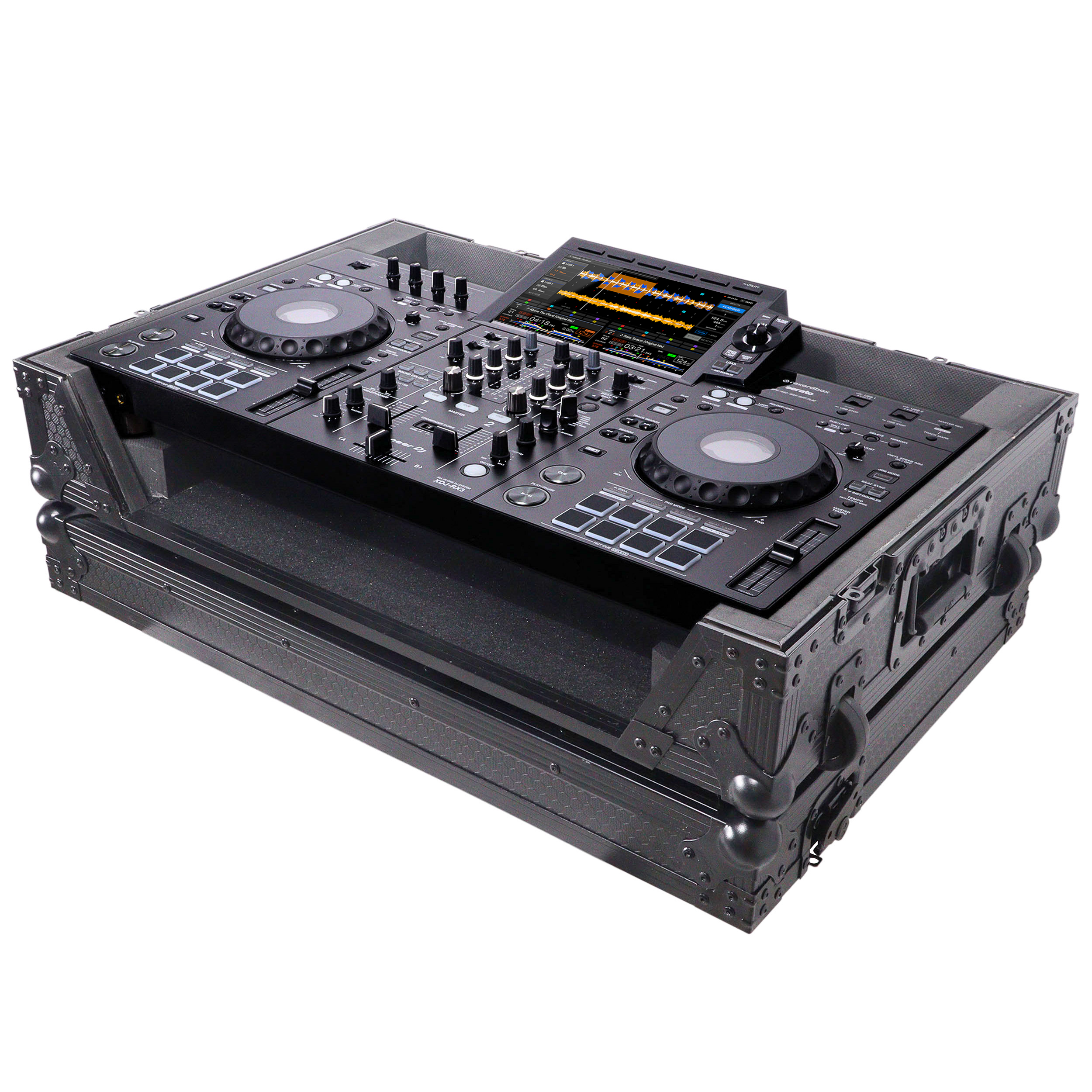 ProX Flight Case for Pioneer XDJ-RX3 RX2 Case with Wheels | Black