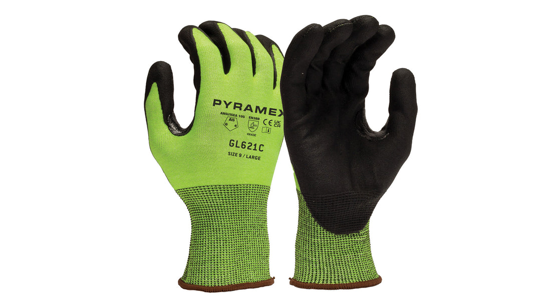 GL606DPC - Micro-Foam Nitrile with Dotted Palms A3 Cut - Pyramex®