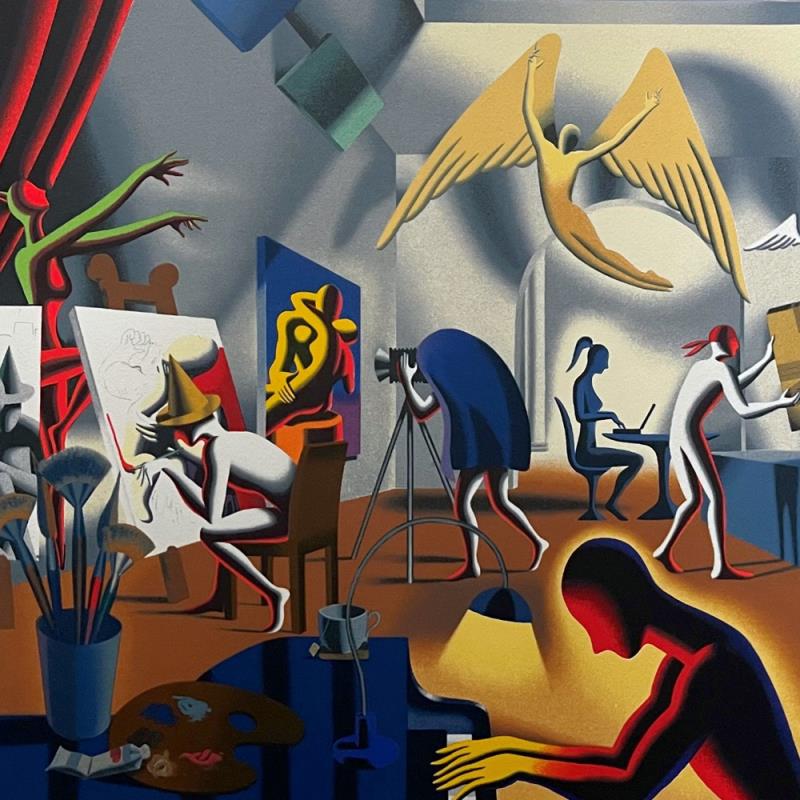 The Big Picture by Mark Kostabi For Auction - 252789 | Qart.com