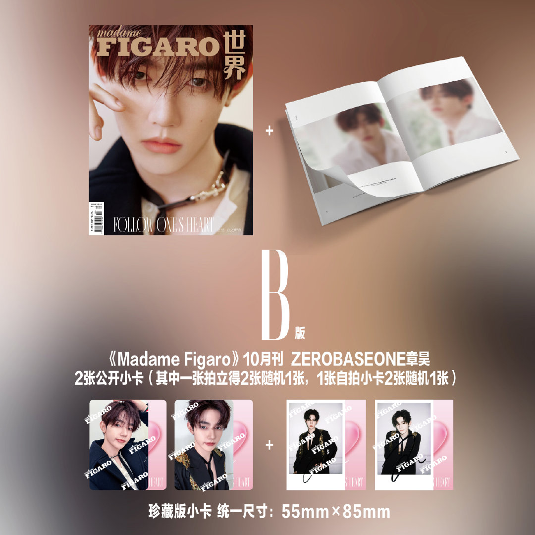 中国雑誌 費加羅 『Madame Figaro 費加羅 2024年10月B版（ジャン・ハオ