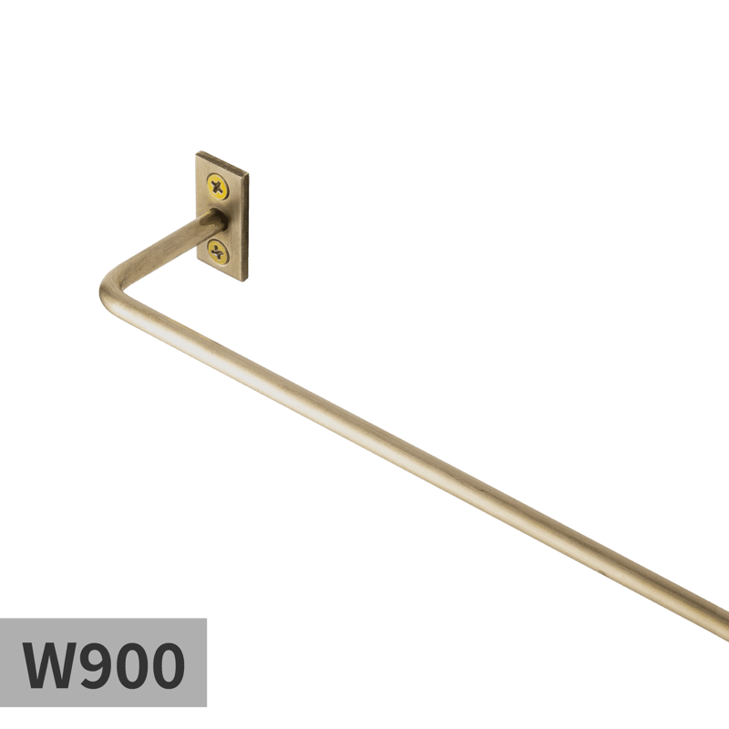 ハンガーバー φ6 真鍮 サイズオーダー | KB-AC008-02-G017 | タオル