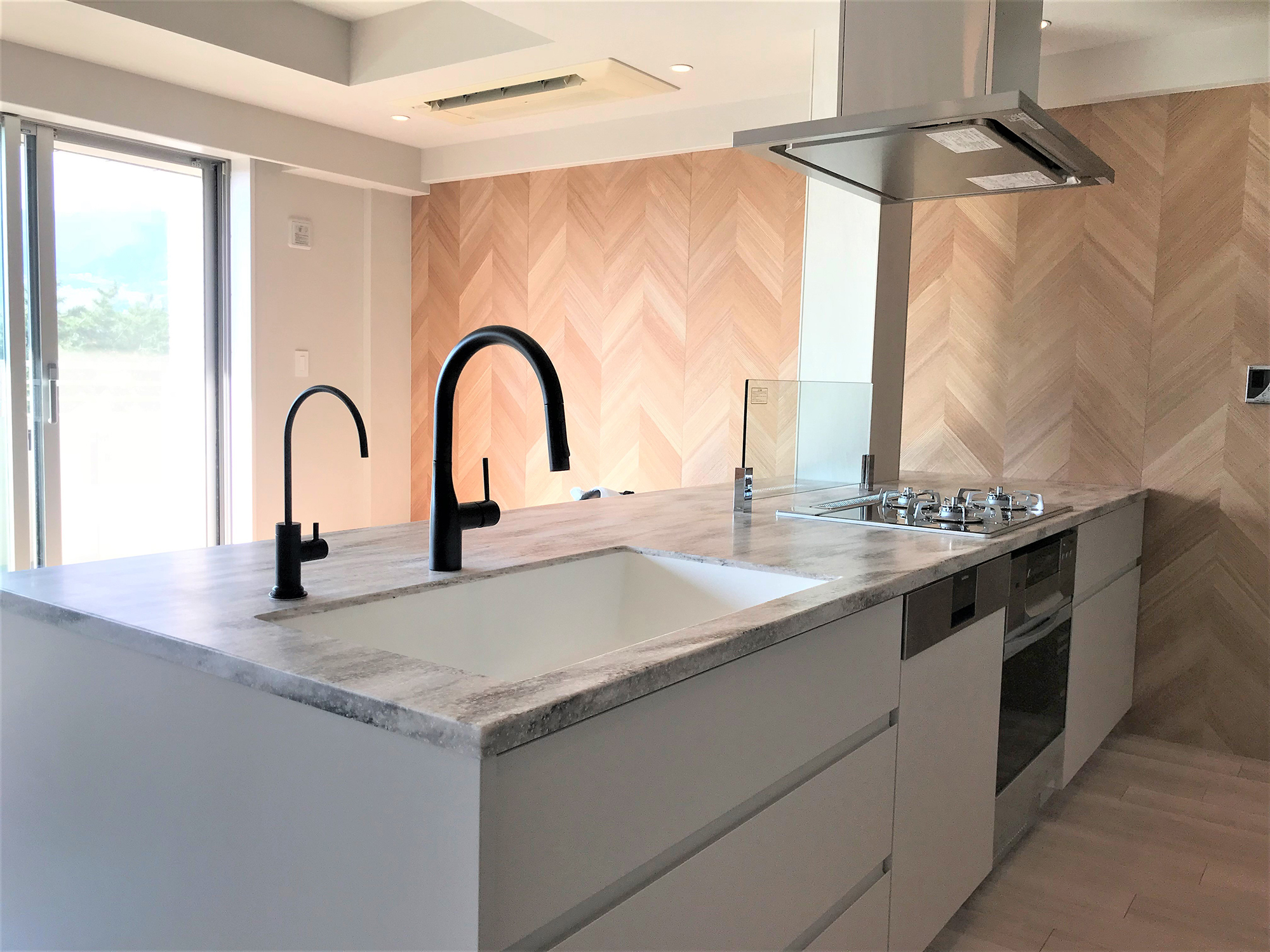 浄水器付き専用単水栓 グースネック ブラック | KB-PT002-12W-G245