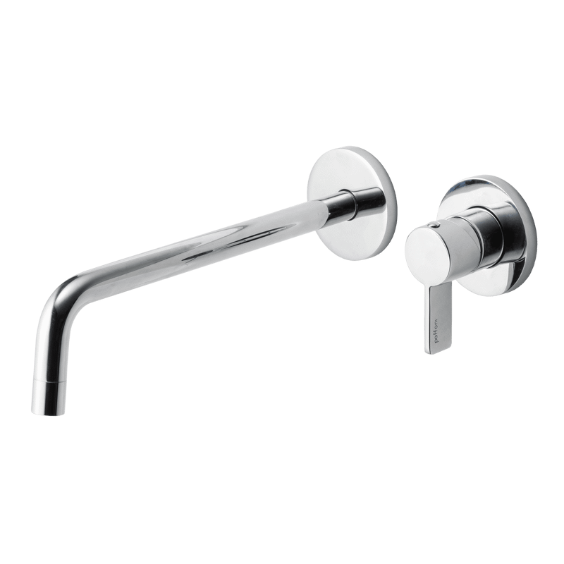 壁付けセパレート混合水栓 洗面用 サテン L248 | KB-TP007-04a-G141