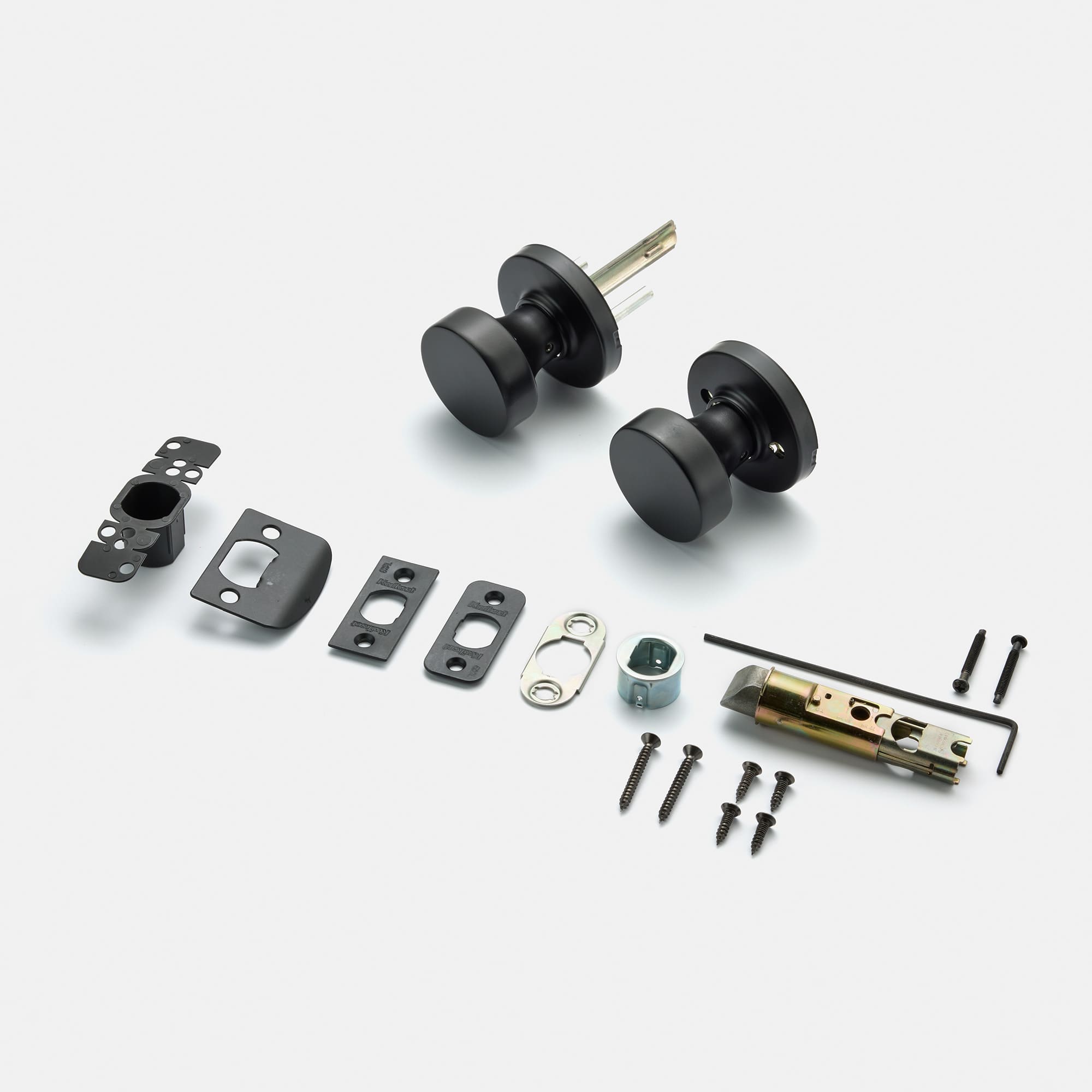 空錠ドアパーツ サークルノブ マットブラック 空錠 | PS-HD020-08-G290