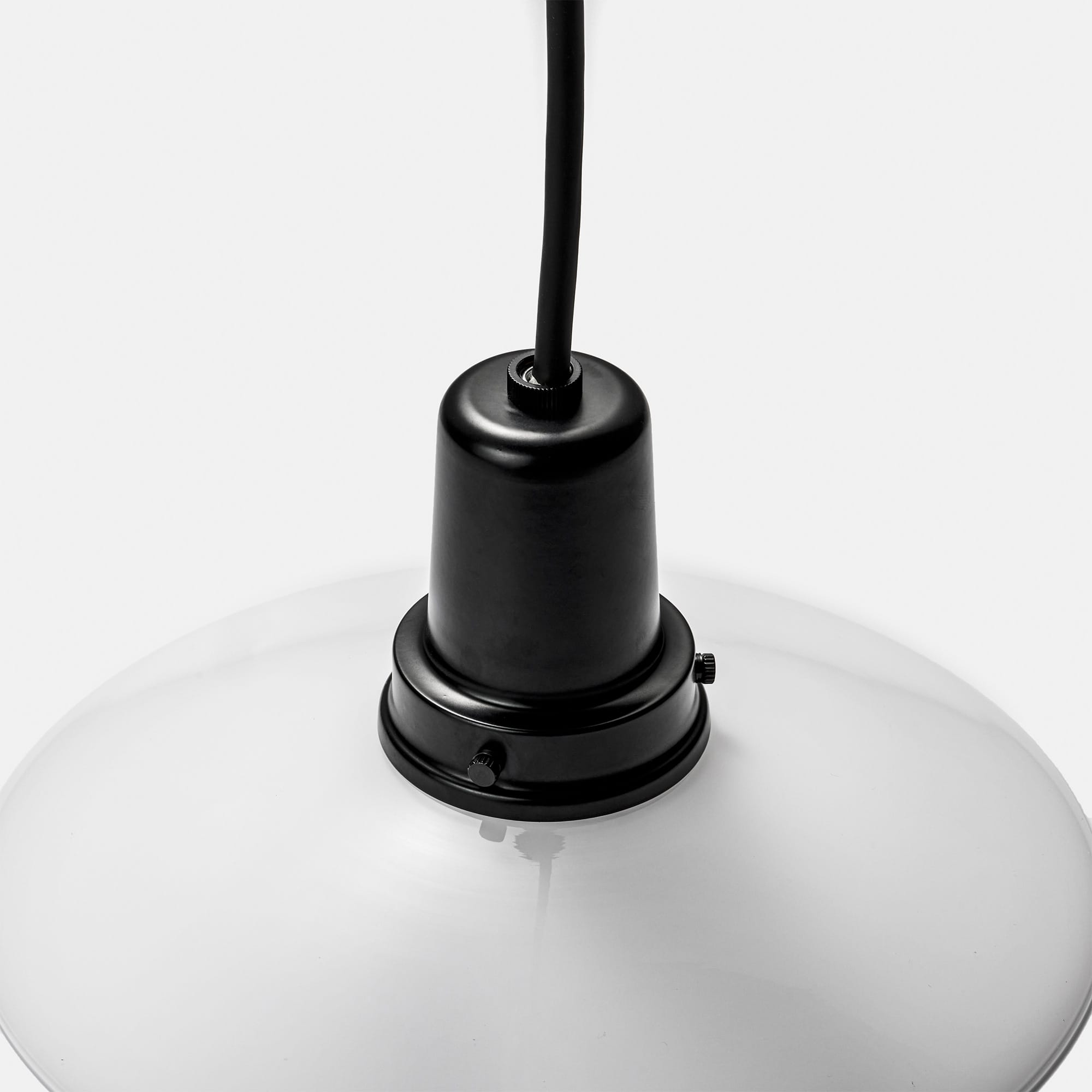 レトロペンダントライト 乳白×ブラック | LT-PD014-03-G141