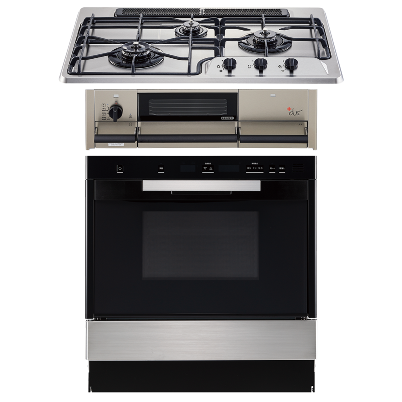 のん【未使用同様】ガラストップ ビルトインガスコンロ キッチン