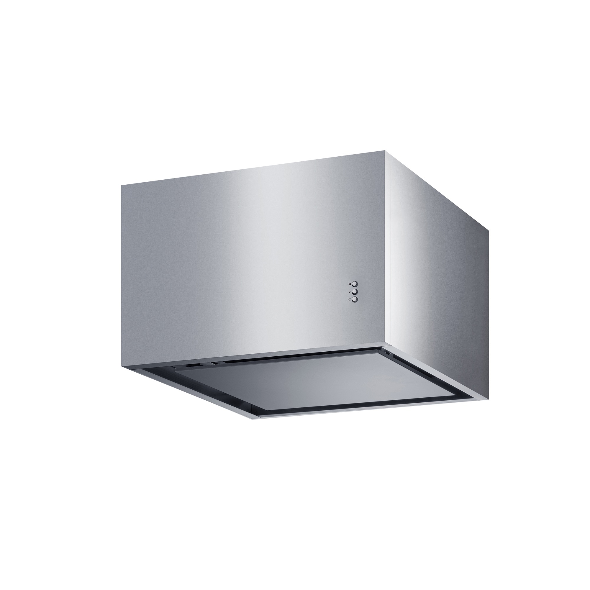キューブ型レンジフード 照明なし W600×H400 シルバー | KB-KC019-06