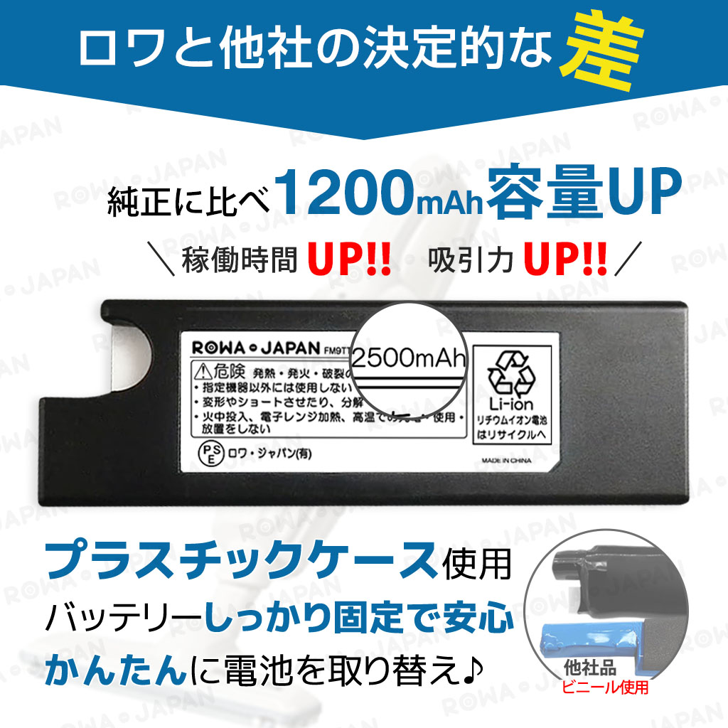196885-1 掃除機バッテリー マキタ対応 | ロワジャパン（バッテリー