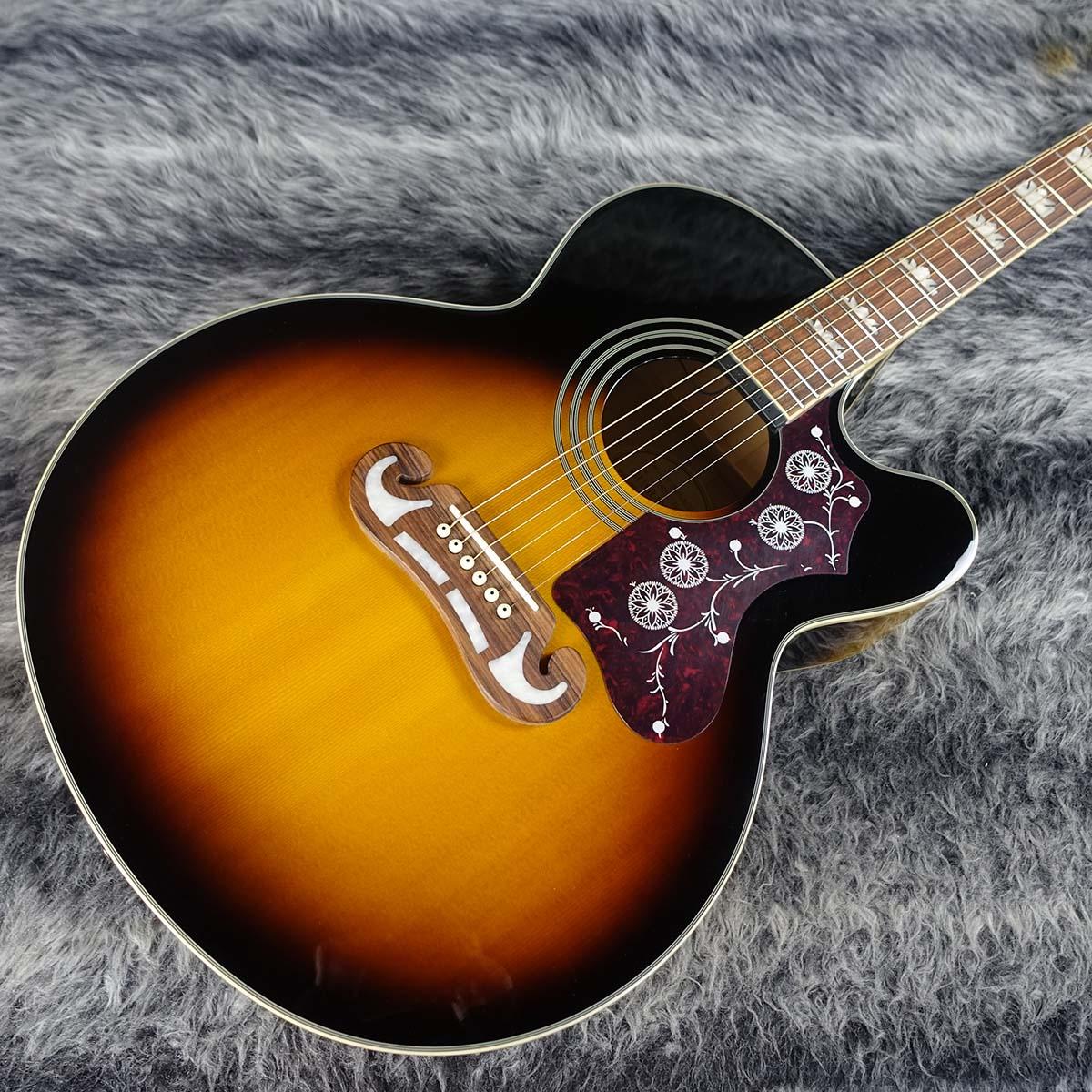 美品！Epiphone EJ-200SCE エレアコ ステレオ出力可 トップ単板 Epiphone J-200EC Studio Acoustic-Electric Guitar - Vintage