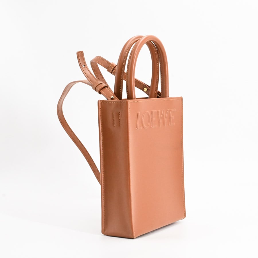 スタンダードA5トート(約W16.5xH20.5xD6cm(実寸) ブラウン / タン