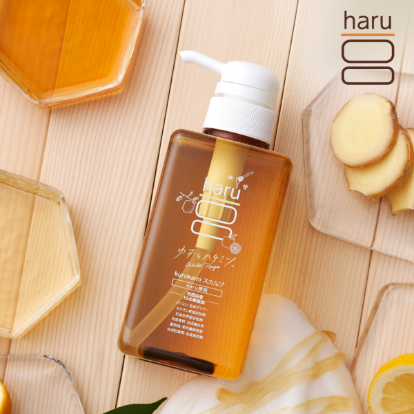 即発送】haru ハル kurokami スカルプシャンプー ゆずとハチミツ 1⁄30