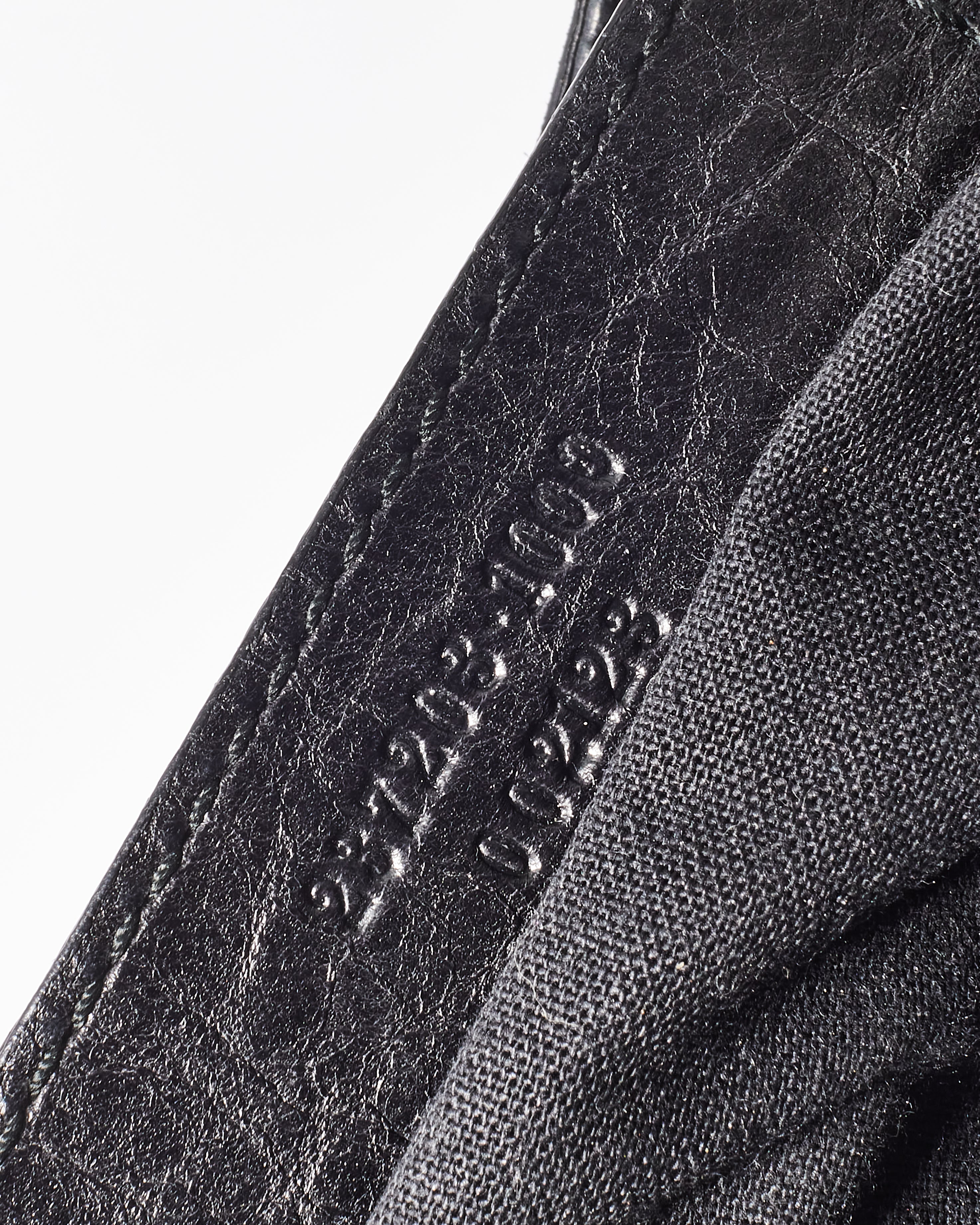 Buy Balenciaga Black Leather Motocross Silver Giant 12 Hip