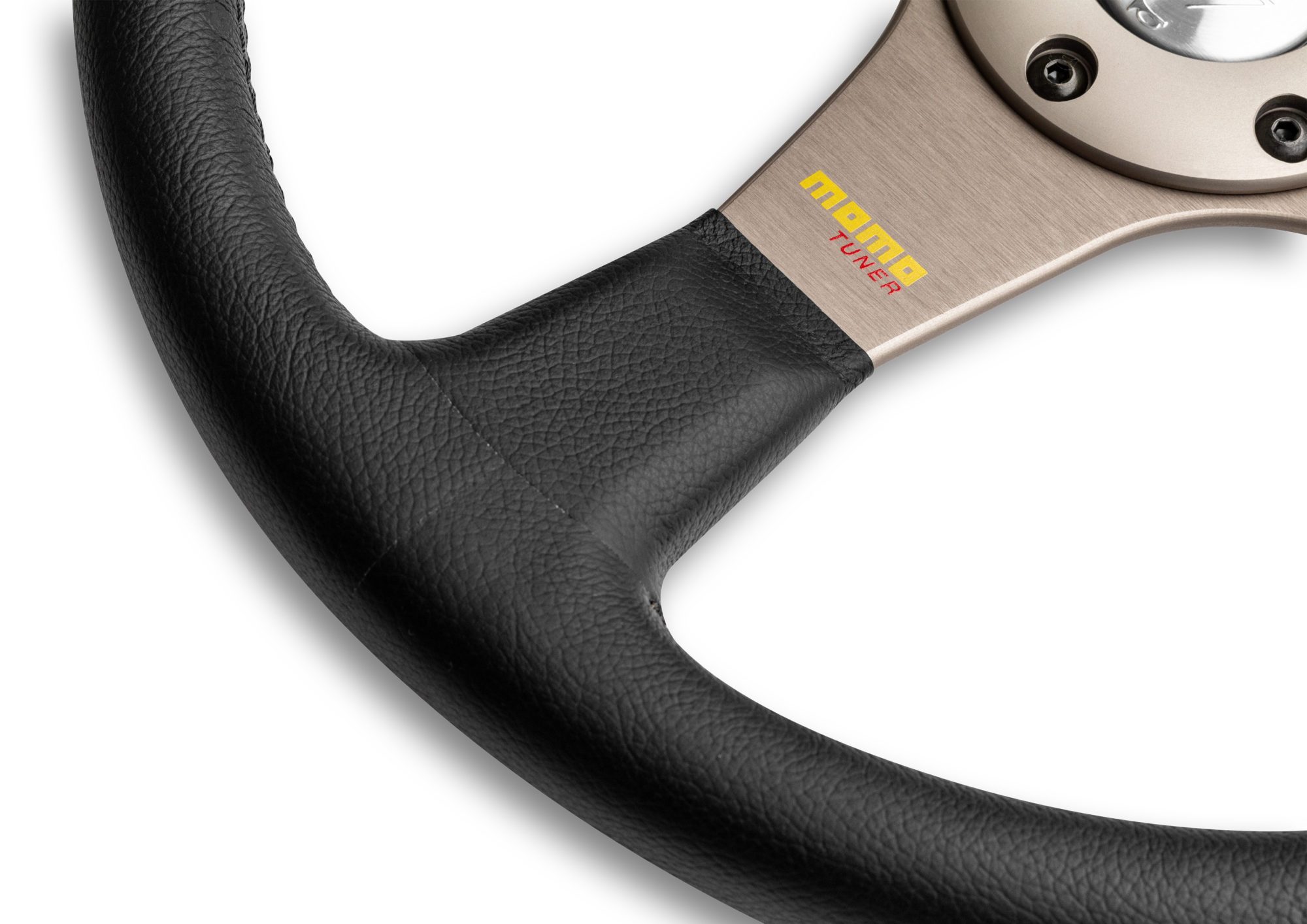 MOMO Tuner Silver 350mm Steering Wheel - Revspeed Automotive