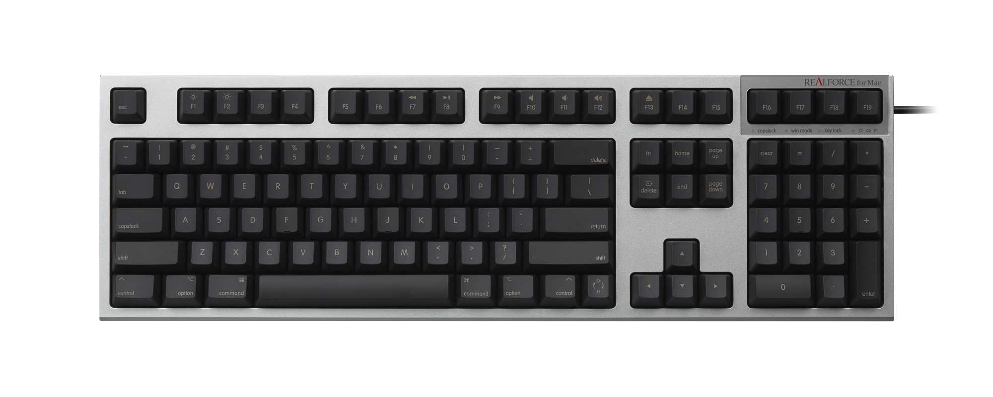 製品 : REALFORCE for Mac / R2-USVM-BK | REALFORCE | 日本製