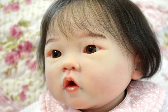 ☆新品☆リボーンドール フルボディー 天使の笑顔のベビーちゃん❷45cm