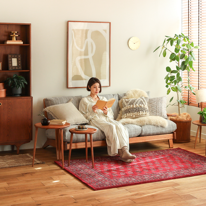 トルコ産 ラグマット クラシックレッド ｜家具・インテリア通販 Re