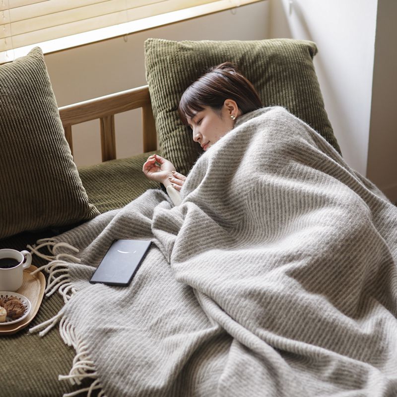 ウールブランケット Silkeborg ダナーヤ ストライプ ｜家具