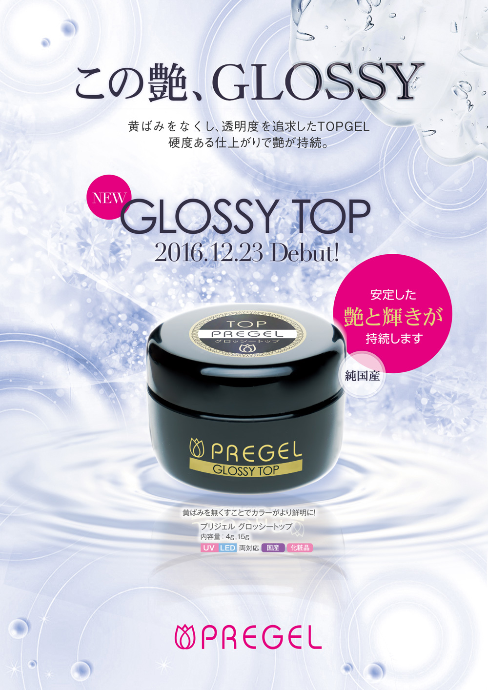 rednails web channel / ♪グロッシートップ 4g【ゆうパケット】