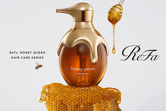 女王蜂のローヤルゼリー※1で、とろぉり濃密うるおい髪。「ReFa HONEY